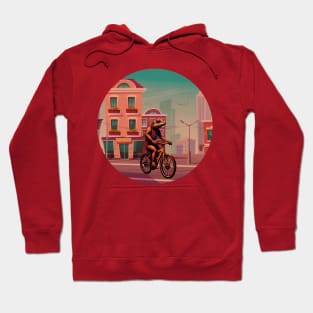 Adorable Lizard On A Bike Ride Hoodie